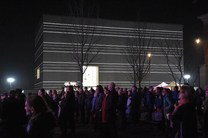 Das Bauhaus-Museum bei Nacht, Foto: Klassik Stiftung Weimar