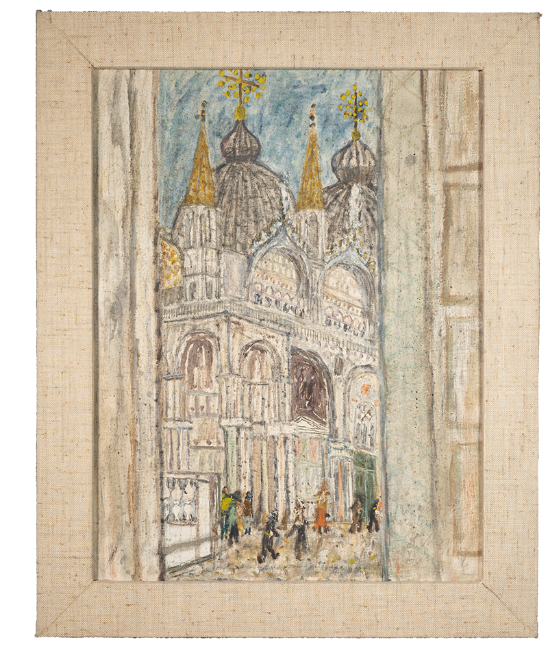 Max Peiffer Watenphul, Ischia, 1956, Öl auf Sackleinwand, auf Kunstfaserplatte aufgezogen © Privatsammlung, Foto Kunstsammlungen Chemnitz / Frank Krüger