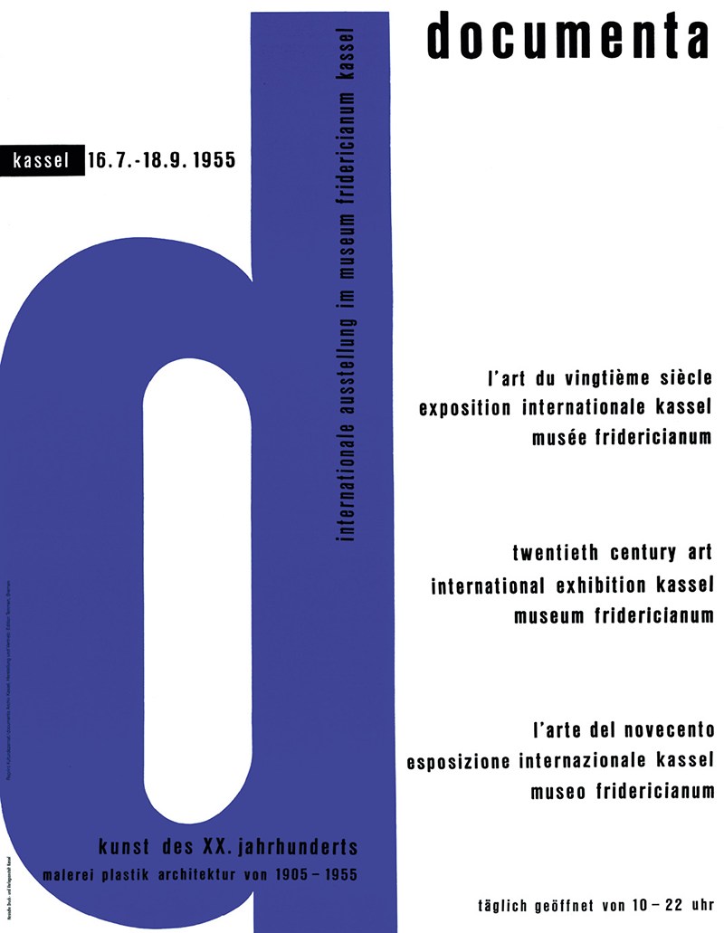 Plakat der ersten documenta (1955); Bildrechte: documenta archiv