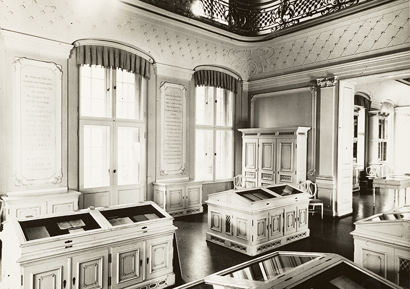  Handschriftensaal im Goethe- und Schiller-Archiv, 1954; © Klassik Stiftung Weimar, Goethe- und Schiller-Archiv