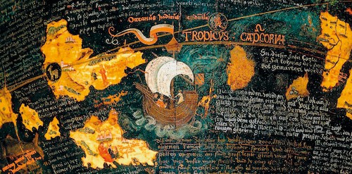 Behaim-Globus, Detailansicht, Nürnberg, 1492/94. Germanisches Nationalmuseum, Nürnberg