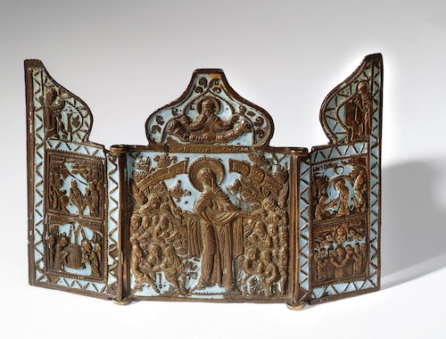   Klappaltar, Reisesouvenir aus Rilkes Besitz,  später Geschenk an Claire Goll, DLA Marbach