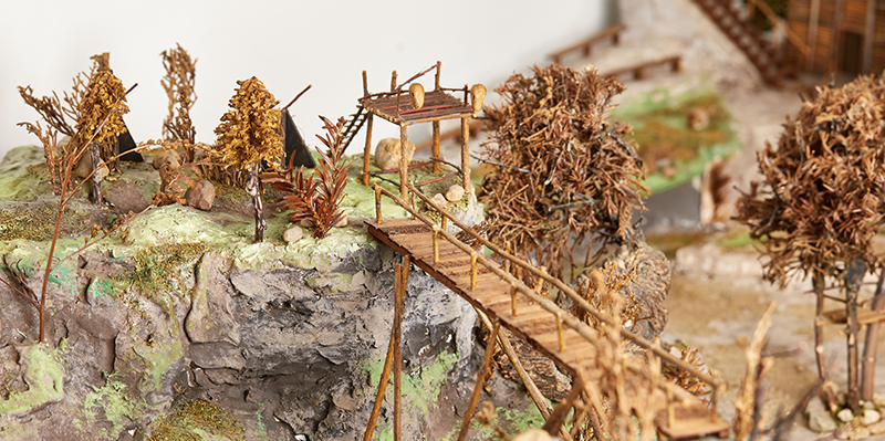 Karl Poppitz, Die Hermannsschlacht (Detail), Harzer Bergtheater Thale, 1957, Foto: Tobias Tanzyna