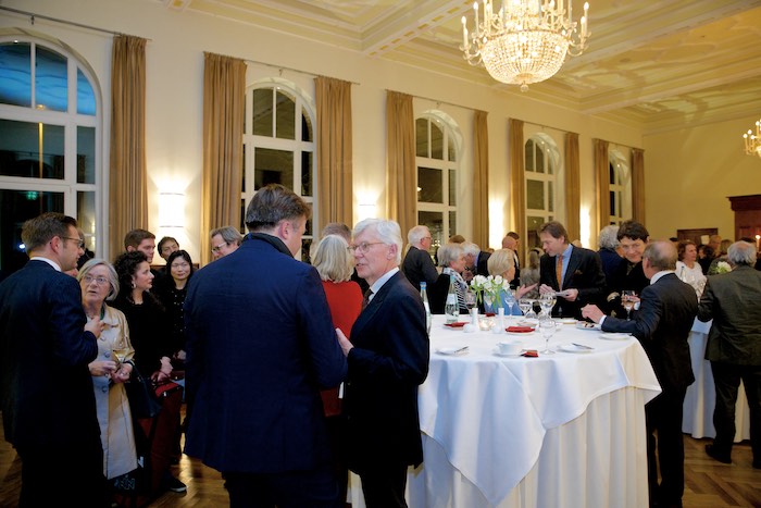 Beim Empfang im Collegium Leoninum, Foto: Mani Wollner, Remagen