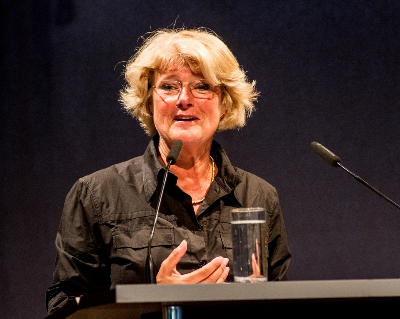 Kulturstaatsministerin Monika Grütters bei ihrer Rede zum 50-jährigen Jubiläum des AsKI am 30. Mai 2017 in der Akademie der Künste Berlin, Foto: Ekko von Schichow, Berlin