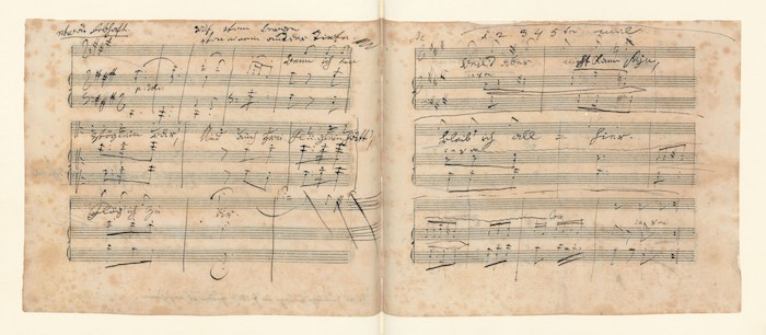 Lied ‘Ruf vom Berge‘ WoO 147 (S. 1 und 2),  Foto: : Beethoven-Haus Bonn