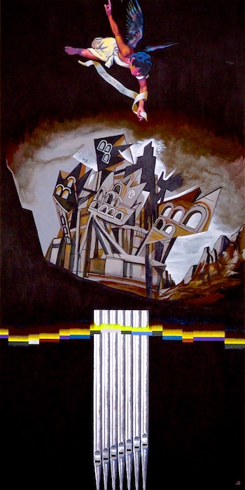 Agostino Raff »La città onirica di Max Reger:  Introduzione e passacaglia in Re min. WoO IV/6« aus dem Jahre 2016, Schenkung 20.3.2017, Foto: Max-Reger-Institut – Elsa-Reger-Stiftung, Karlsruhe