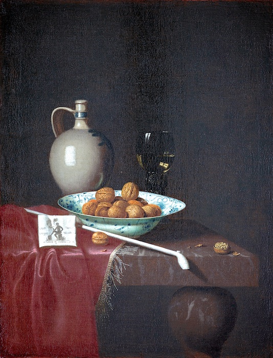   Hubert van Ravesteyn, Tabakstilleben,  1670, Öl auf Holz, Foto: Kunsthalle Bremen – Der Kunstverein in Bremen