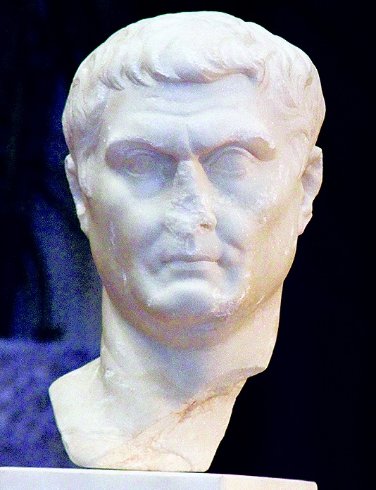 Digitale Marmorkopie eines originalen Bildniskopfes des Gaius Cilnius Maecenas (ca. 65/62–9 v. Chr.) aus einer italienischen Bildhauerwerkstatt, 25-20 v. Chr., Dokineischer Marmor, gefunden 1958 in Arezzo; © AsKI e.V., Foto: Margret Witzke, Lübeck