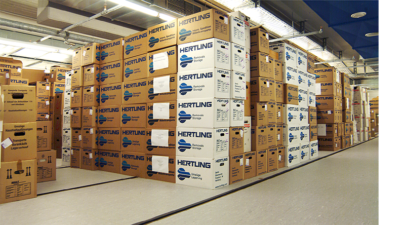 Das Archiv des Suhrkamp Verlags nach seiner Ankunft in den unterirdischen Marbacher Magazinen, Foto: Korner/DLA