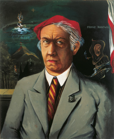 Franz Radziwill (1895 Strohausen bei Rodenkirchen – 1983 WIlhelmshaven), Selbstbildnis, 1944, Öl auf Leinwand auf Sperrholz, Kunsthalle Emden – Dauerleihgabe der Claus Hüppe-Stiftung © VG Bild-Kunst