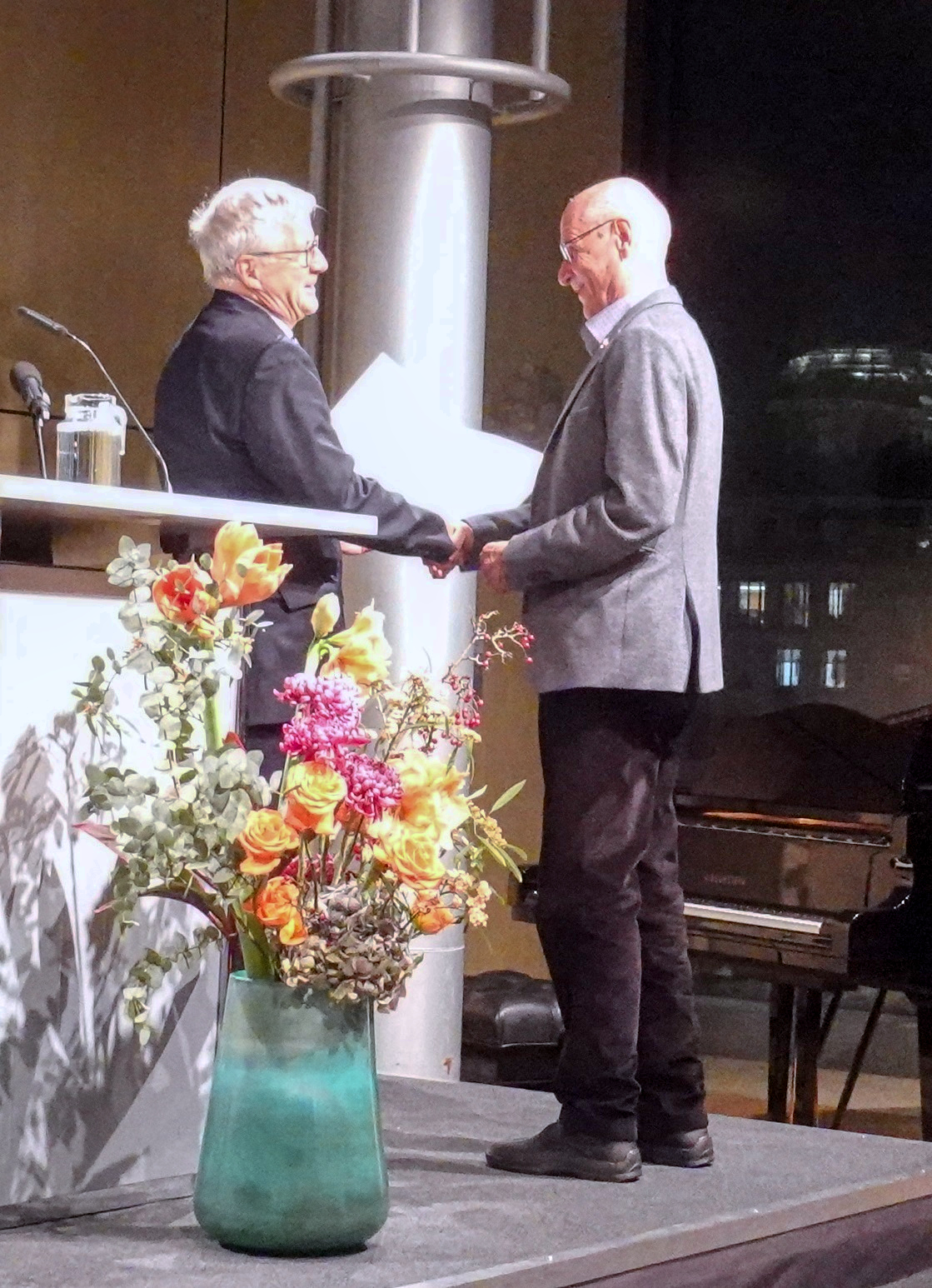Wolfgang Trautwein und Christoph Müller, Maecenas-Ehrung 2019 in der Akademie der Künste in Berlin, © Franz Fechner, Bonn