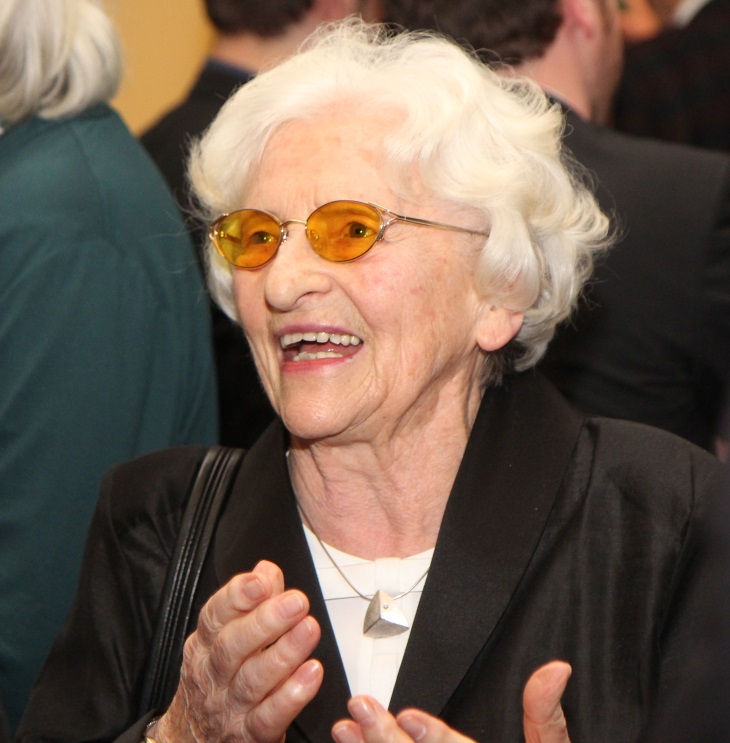 Herta Gumprecht bei der Maecenas-Ehrung für Dr. Christian Dräger in Lübeck, 2013, Foto: Margret Witzke, Lübeck