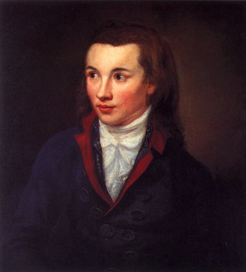Georg Philipp Friedrich von Hardenberg, genannt Novalis unsigniert, undatiert, Öl auf Leinwand Foto: Forschungsstätte für Frühromantik und Novalis-Museum, Andreas Seeliger Georg Philipp Friedrich von Hardenberg, genannt Novalis unsigniert, undatiert, Öl auf Leinwand Foto: Forschungsstätte für Frühromantik und Novalis-Museum, Andreas Seeliger