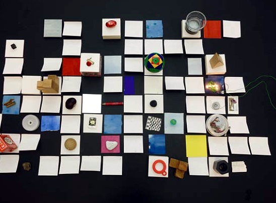 On my Way, Ausstellungsmodell, Mosaik und Raster nach einer Idee von Kindern aus Bitterfeld-Wolfen, Foto: © KUNSTWELTEN