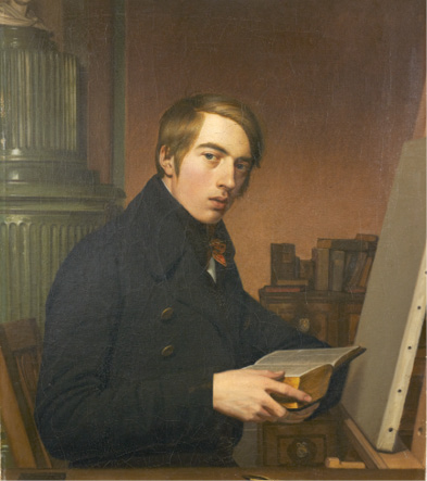 Friedrich Overbeck, Selbstbildnis mit Bibel, 1808/1809, Öl auf Leinwand, © Lübeck, Museum Behnhaus Drägerhaus