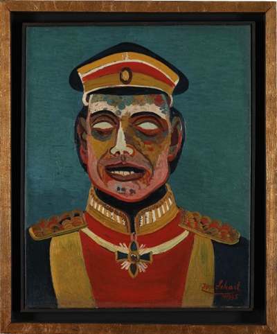 Josef Scharl, Gala-Uniform, 1935, Öl auf Leinwand, Foto: Kunsthalle Emden © Susanne Scharl