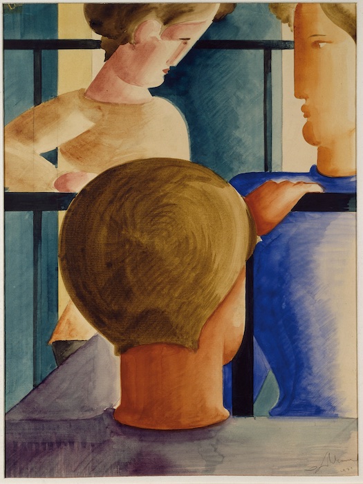 Oskar Schlemmer: ‘Drei am Geländer‘, 1931, © Suermondt-Ludwig-Museum, Aachen, Foto: Anne Gold, Aachen