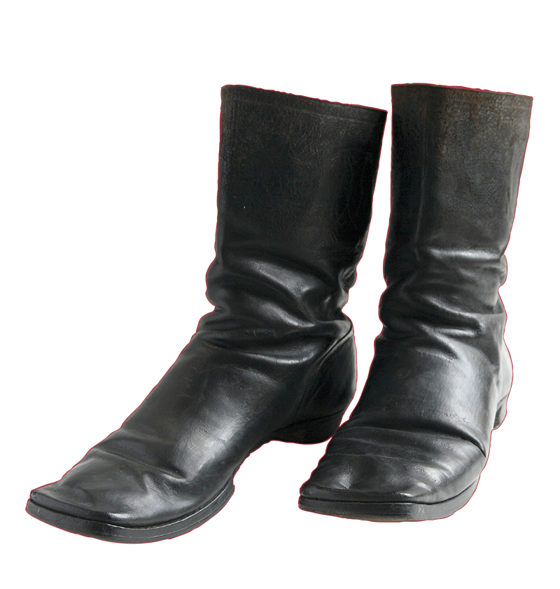 Stiefel Richard Wagners, um 1880, Leder; © Nationalarchiv der Richard-Wagner-Stiftung Bayreuth