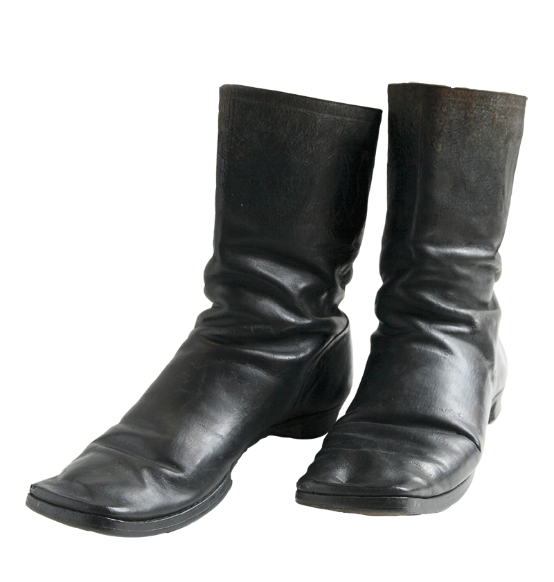 Stiefel Richard Wagners, um 1880, Leder; © Nationalarchiv der Richard-Wagner-Stiftung Bayreuth