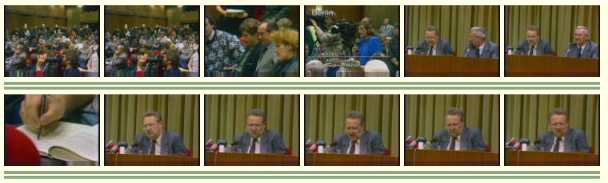 Screenshot Fernseh­datenbank DRA: Vorschaubild zur Pressekonferenz mit Günter Schabowski aus ‘Die Aktuelle Kamera‘; Foto: DRA