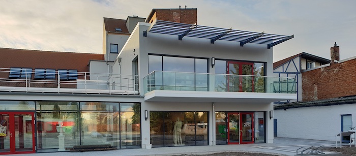 Neubau im Innenhof des Winckelmann-Museums, Foto: Archiv Winckelmann-Gesellschaft e.V. mit Winckelmann-Museum, Stendal