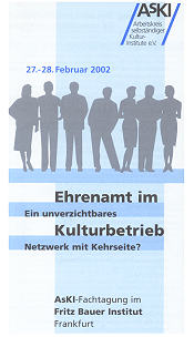 Fachtagung Ehrenamt im Kulturbetrieb