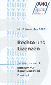 Fachtagung Rechte und Lizenzen
