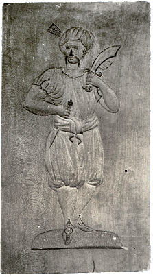 So genannter Türke Gebäckmodel Hohenlohe-Schillingsfürst, um 1830, Holz Sammlung Museum der Brotkultur, Ulm